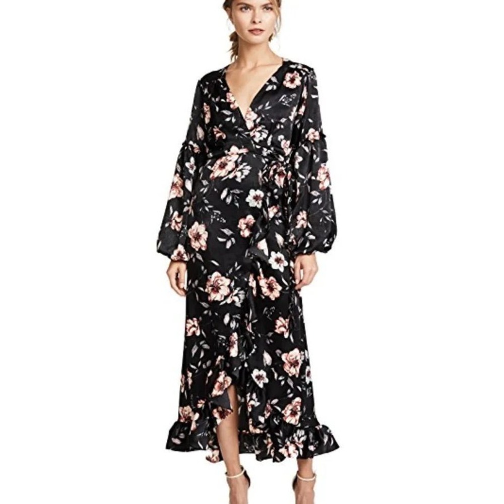 Misa Los Angeles Luna Wrap Dress (MSRP: $370) Size XS